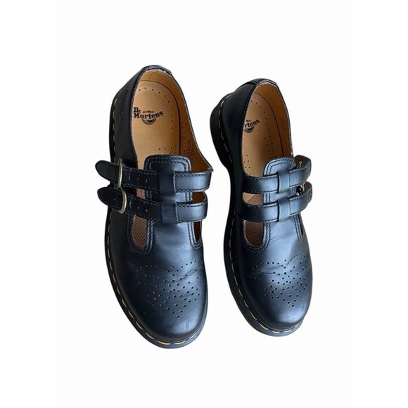 Dr Martens Smooth Mary Jane Flat 8065 Black Leather Buckle Shoes eu43 uk9 us11 main image 6